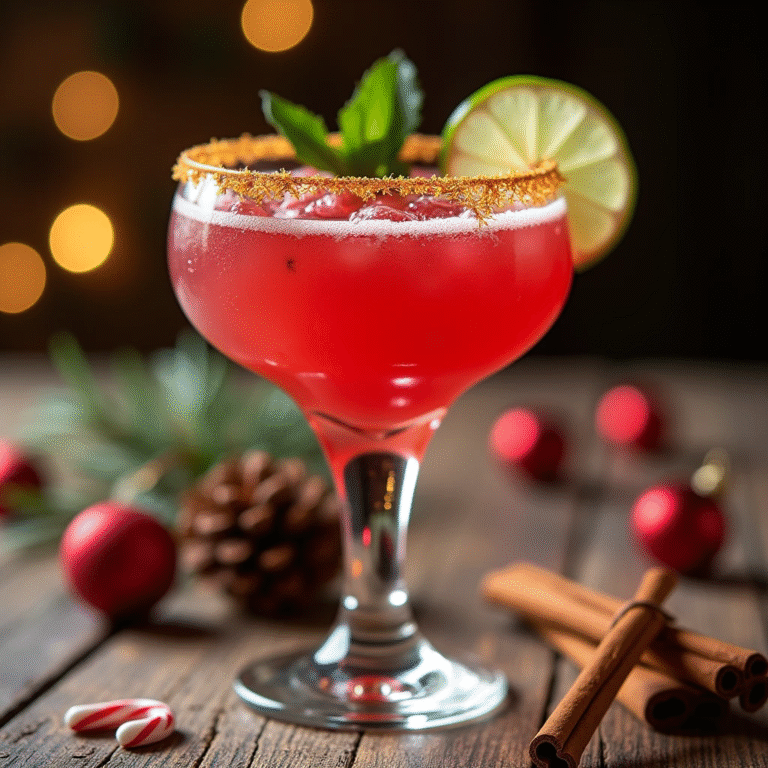 Spiced Christmas Margarita (Holiday Cocktail Recipe)
