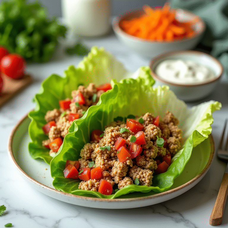 Healthy Ground Turkey Lettuce Wrap Bowls (Easy, Light & Flavor-Packed)