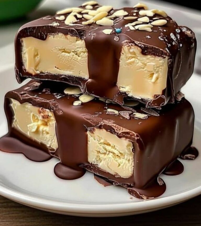 Barras de helado caseras cubiertas de chocolate