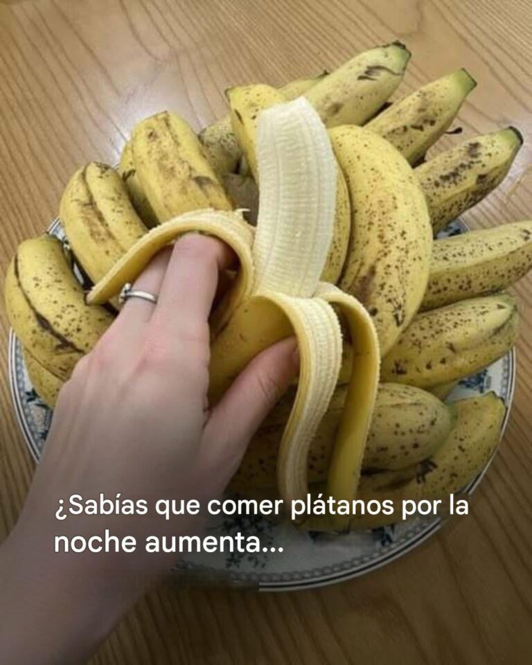 Si comes plátanos por la noche, aumentarás tu… Ver más